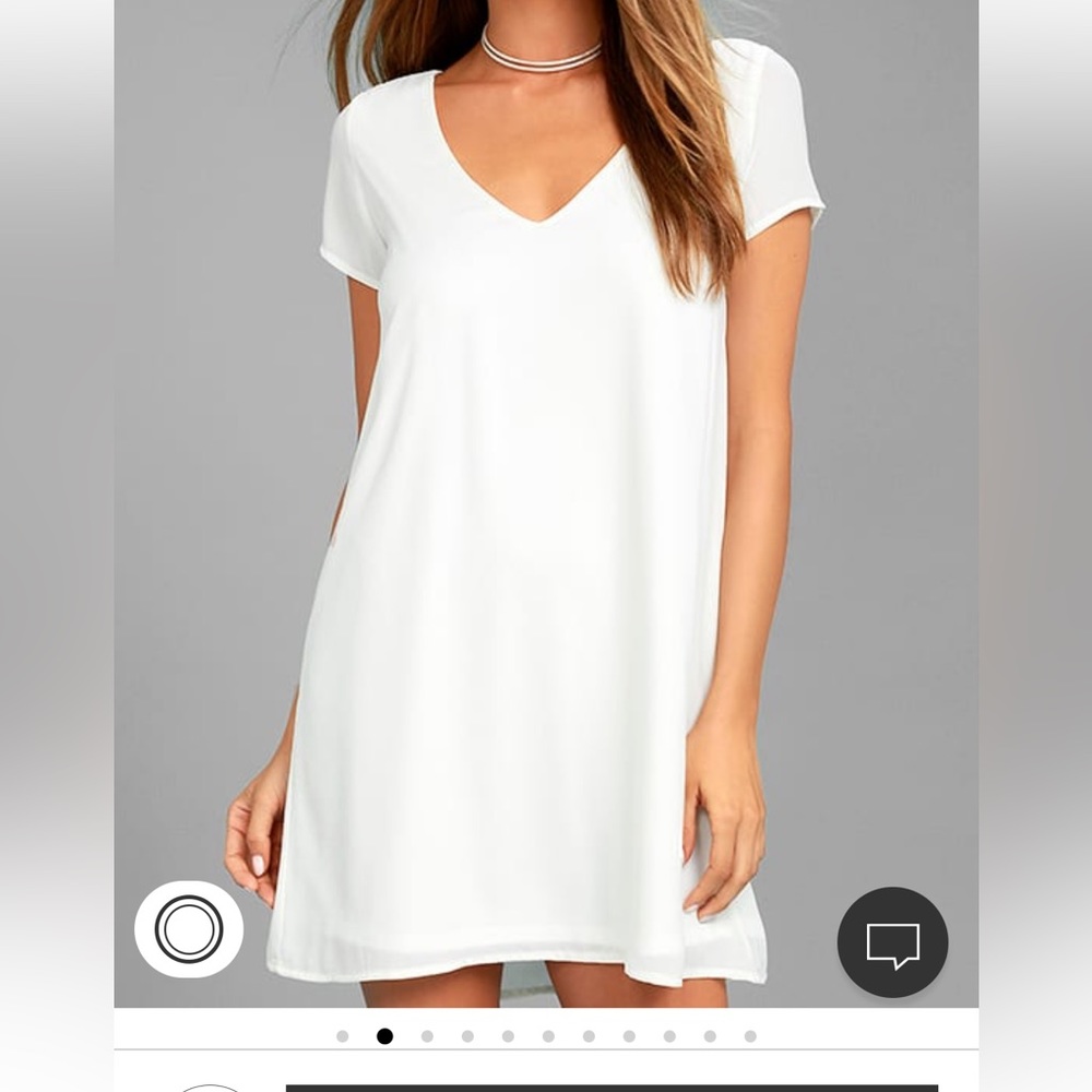 Lulus White Shift Dress - Small